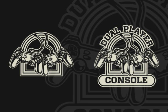 Dual Player Console Game Vintage Logo: A Designer's Take
