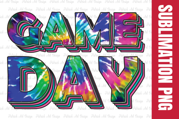 Game Day Tie Dye Sublimation: Graphics for Crafts & Content