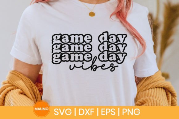 Game Day Vibes Sports SVG: Graphics & Print Templates