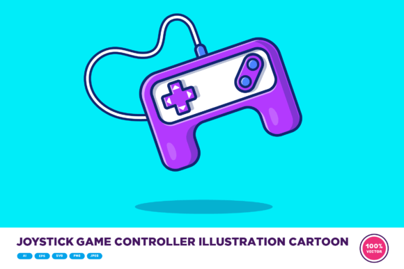 Joystick Game Controller Illustration: Graphics for Branding