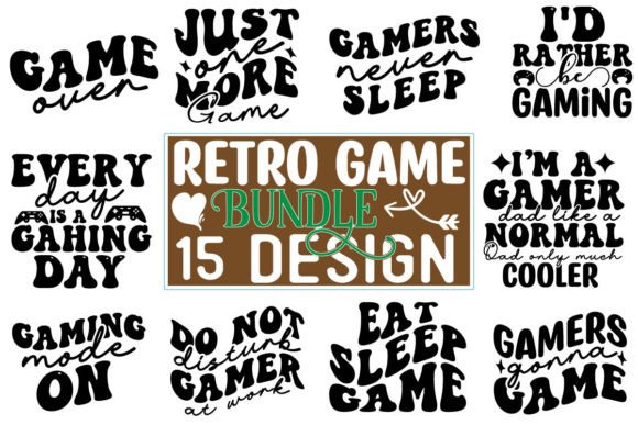 Retro Game SVG Design Bundle: Graphics for Crafts & Publishing