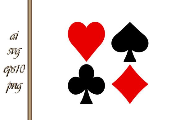 Suit of Playing Cards Vector Game Card Graphics and Illustrations