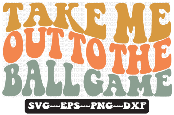 Take Me out to the Ball Game SVG Graphics for Crafts