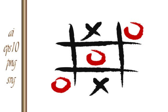 Tic Tac Toe Game Graphics for Illustrations