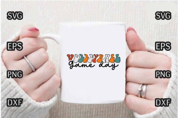 Volleyball Game Day Graphics for Crafts & Handmade Products